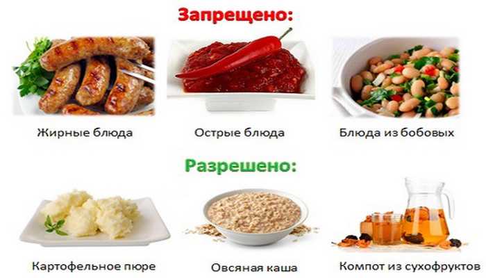 Основой рациона являются жидкие и перетертые блюда
